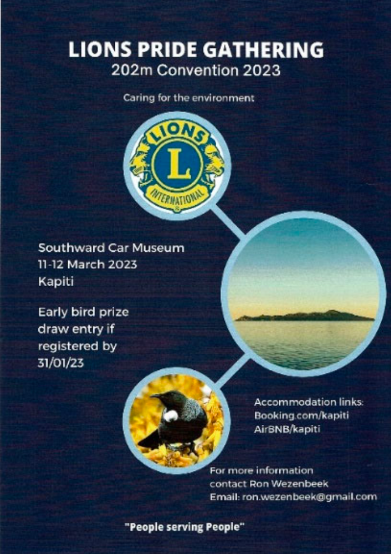202M District Convention Lions Clubs New Zealand